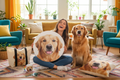 Giant Dog Face Poster